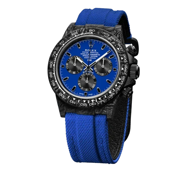 Diw Daytona carbon miami blue 40mm oyster black