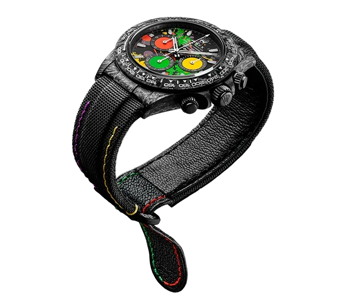 Diw Daytona carbon motley 40mm oyster black