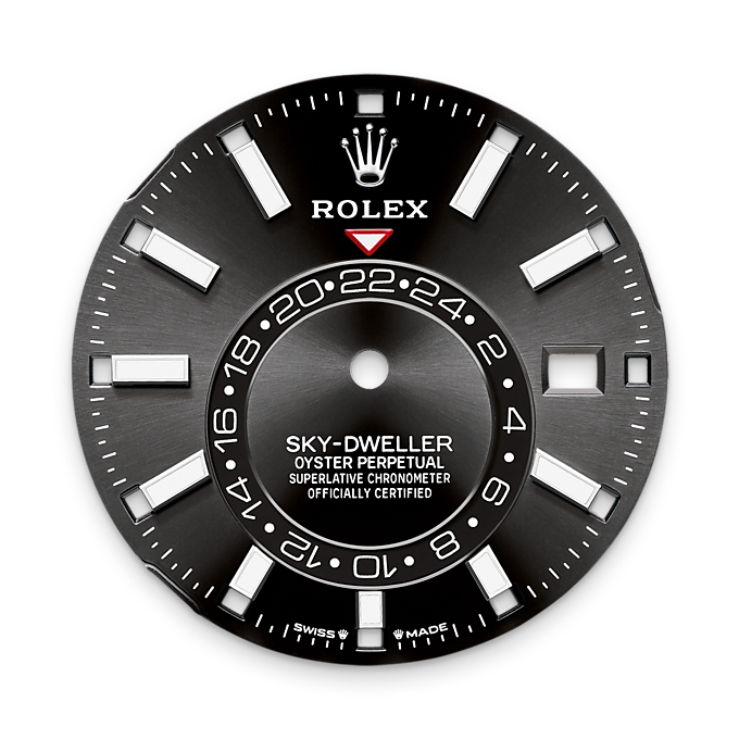 Sky-Dweller, 40mm, Oystersteel and 18k White Gold, Black, Jubilee, Ref# 336934-0008