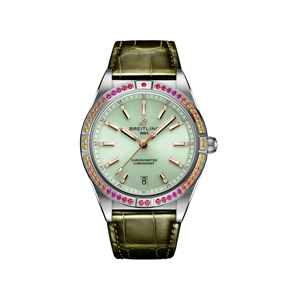 Breitling Chronomat Automatic 36 South Sea, Stainless Steel, Diamonds and Gem, Ref# A10380611L1P1, Unworn 2024
