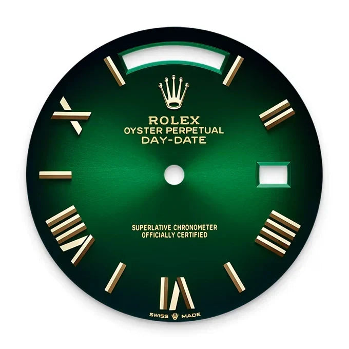 Day-Date 40 Oyster, 40 mm, Yellow Gold, Green Ombré Dial, Ref# 228238-0069
