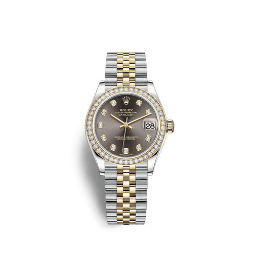 Datejust 31, Oystersteel, 18kt Yellow Gold and diamonds, Ref# 278383RBR-0022