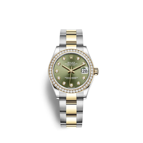 Datejust 31, Oystersteel, 18kt Yellow Gold and diamonds, Ref# 278383RBR-0029