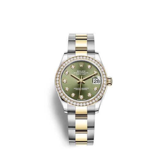 Datejust 31, Oystersteel, 18kt Yellow Gold and diamonds, Ref# 278383RBR-0029