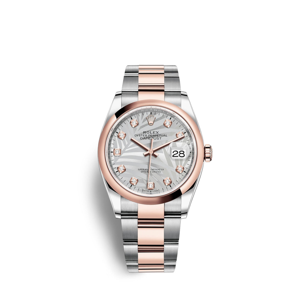 Datejust 36mm, Oystersteel and 18k Everose Gold, Ref# 126201-0038