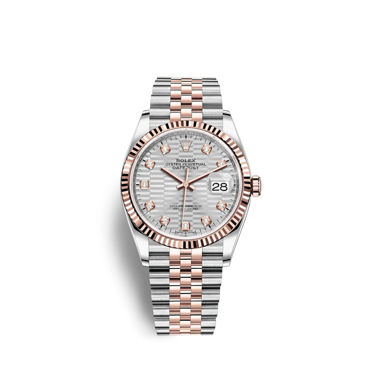 Datejust 36mm, Oystersteel and 18k Everose Gold, Ref# 126231-0039