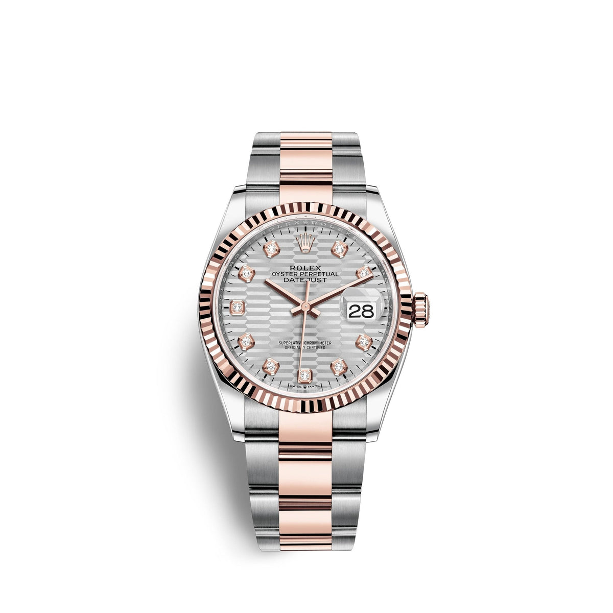 Datejust 36mm, Oystersteel and 18k Everose Gold, Ref# 126231-0040