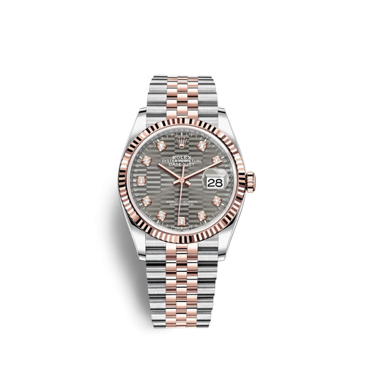 Datejust 36mm, Oystersteel and 18k Everose Gold, Ref# 126231-0041