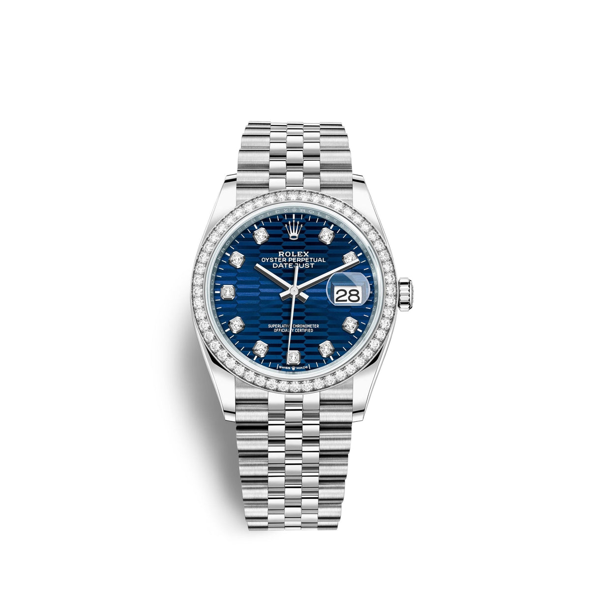 Datejust 36mm, Oystersteel and 18k White Gold, Ref# 126284rbr-0049