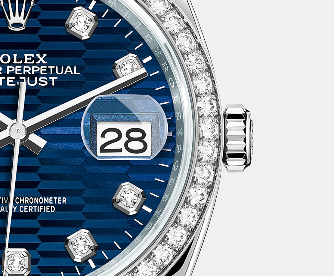 Datejust 36mm, Oystersteel and 18k White Gold, Ref# 126284rbr-0049