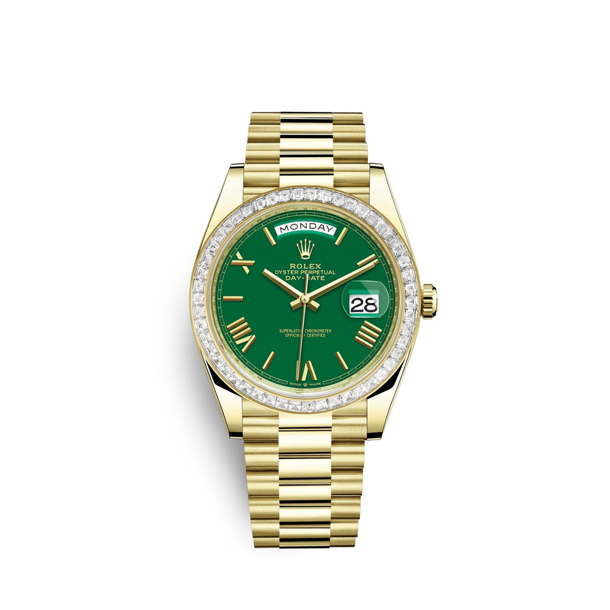 Day-Date, 40mm, 18k Yellow Gold and Diamonds, Ref# 228398tbr-0039