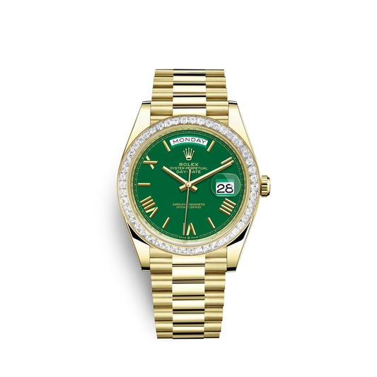 Day-Date, 40mm, 18k Yellow Gold and Diamonds, Ref# 228398tbr-0039
