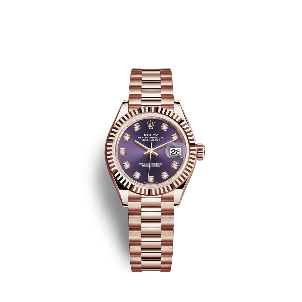 Lady-Datejust 28, 18k Everose Gold, Ref# 279175-0019