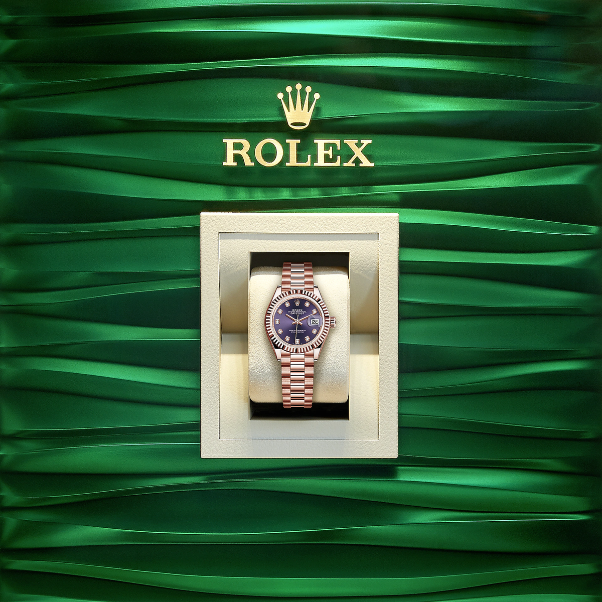 Lady-Datejust 28, 18k Everose Gold, Ref# 279175-0019