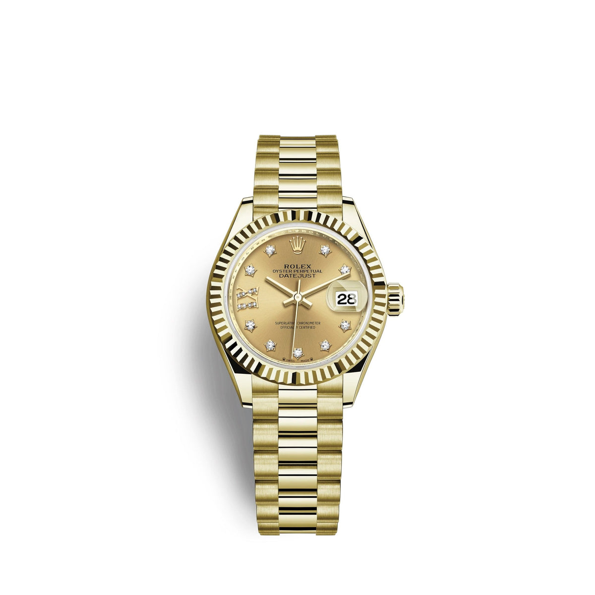 Lady-Datejust 28, 18k Yellow Gold, Ref# 279178-0013