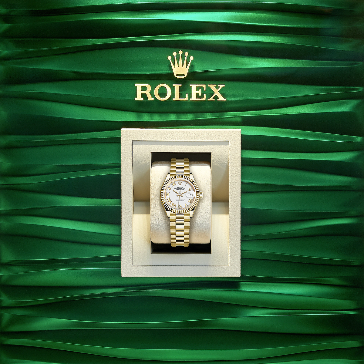 Lady-Datejust 28, 18k Yellow Gold, Ref# 279178-0029