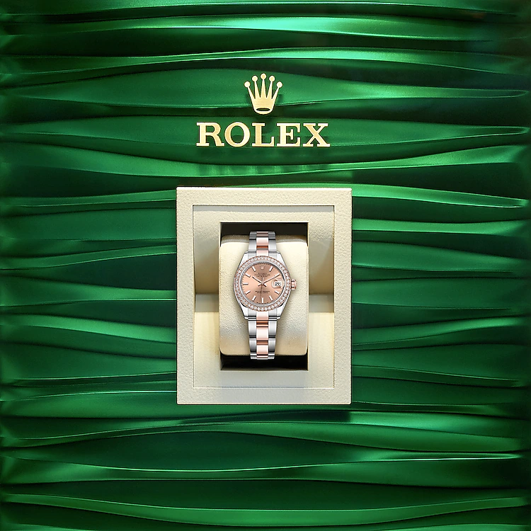 Lady-Datejust 28, Oystersteel and 18k Everose Gold, Ref# 279381RBR-0024