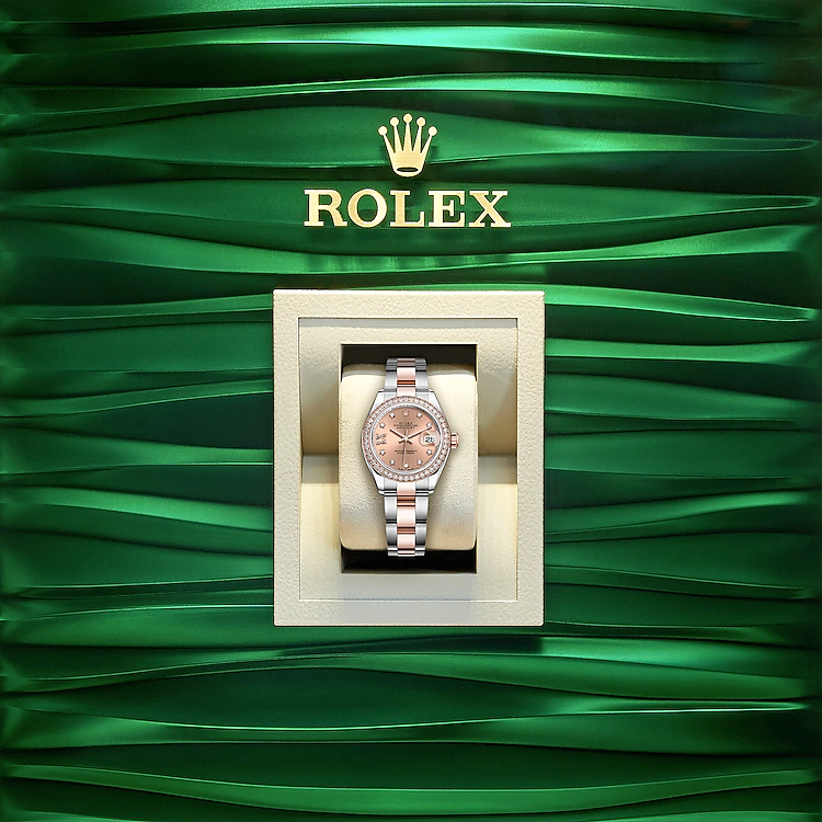 Lady-Datejust 28, Oystersteel and 18k Everose Gold, Ref# 279381RBR-0028