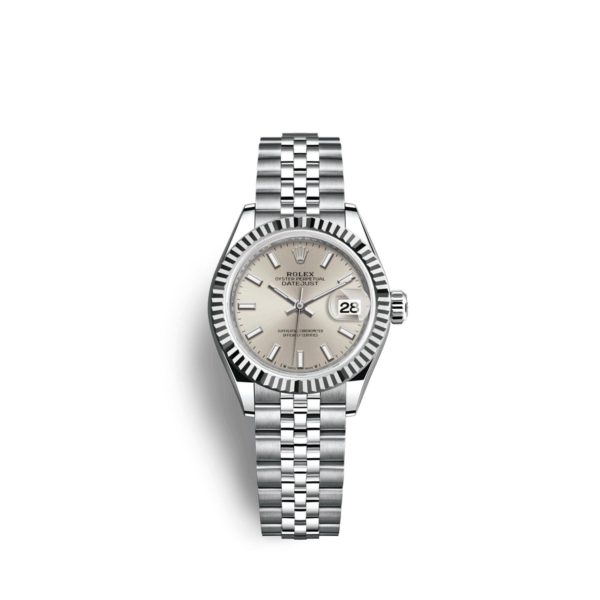 Lady-Datejust 28, Oystersteel and 18k White Gold, Ref# 279174-0005
