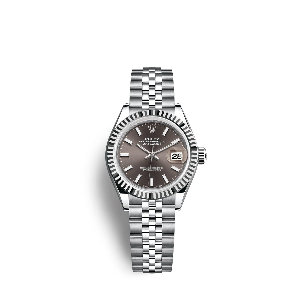 Lady-Datejust 28, Oystersteel and 18k White Gold, Ref# 279174-0011