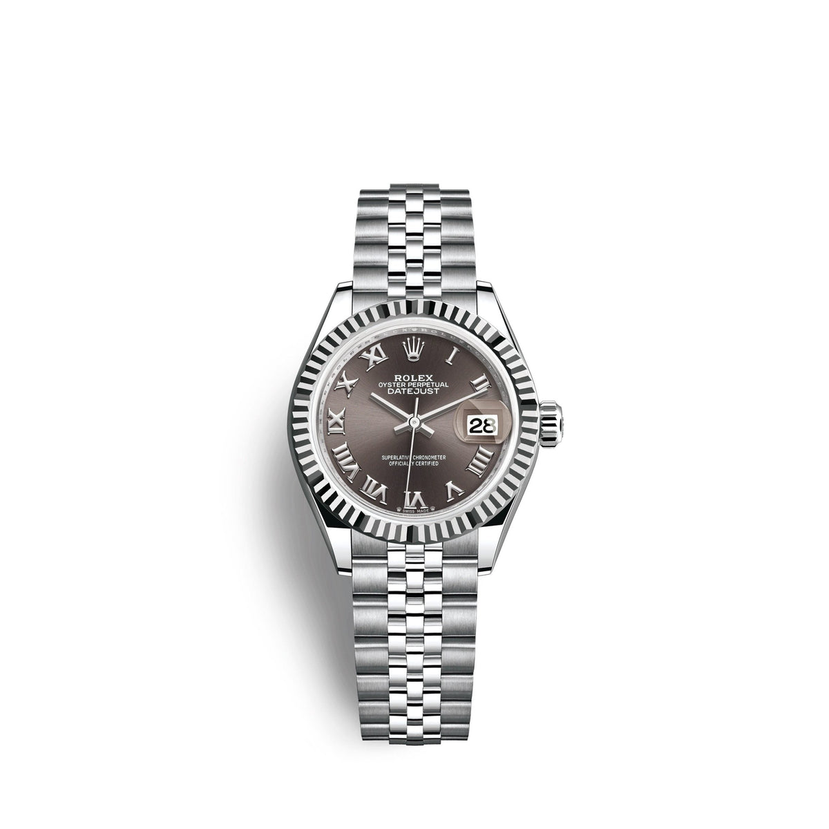 Lady-Datejust 28, Oystersteel and 18k White Gold, Ref# 279174-0013