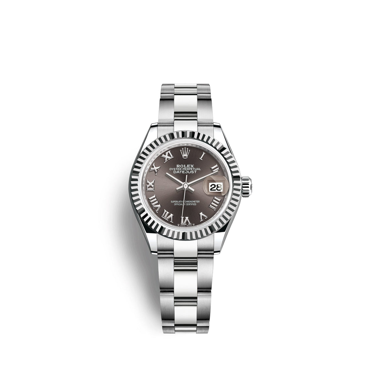 Lady-Datejust 28, Oystersteel and 18k White Gold, Ref# 279174-0014