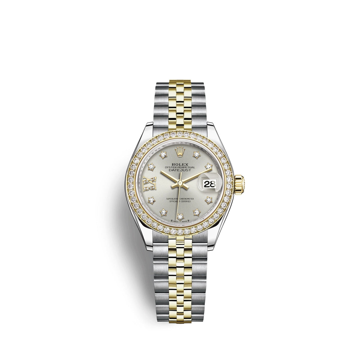 Lady-Datejust 28, Oystersteel and 18k Yellow Gold, Ref# 279383RBR-0003