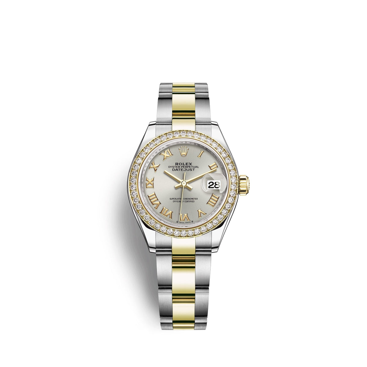 Lady-Datejust 28, Oystersteel and 18k Yellow Gold, Ref# 279383RBR-0006
