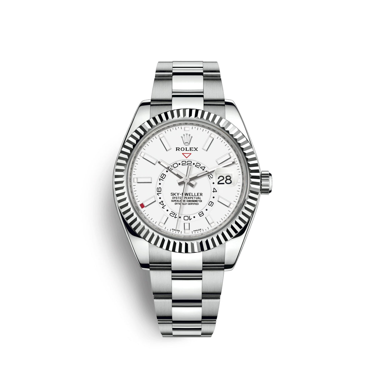 Sky-Dweller 42mm, Oystersteel and 18k White Gold, Ref# 326934-0001