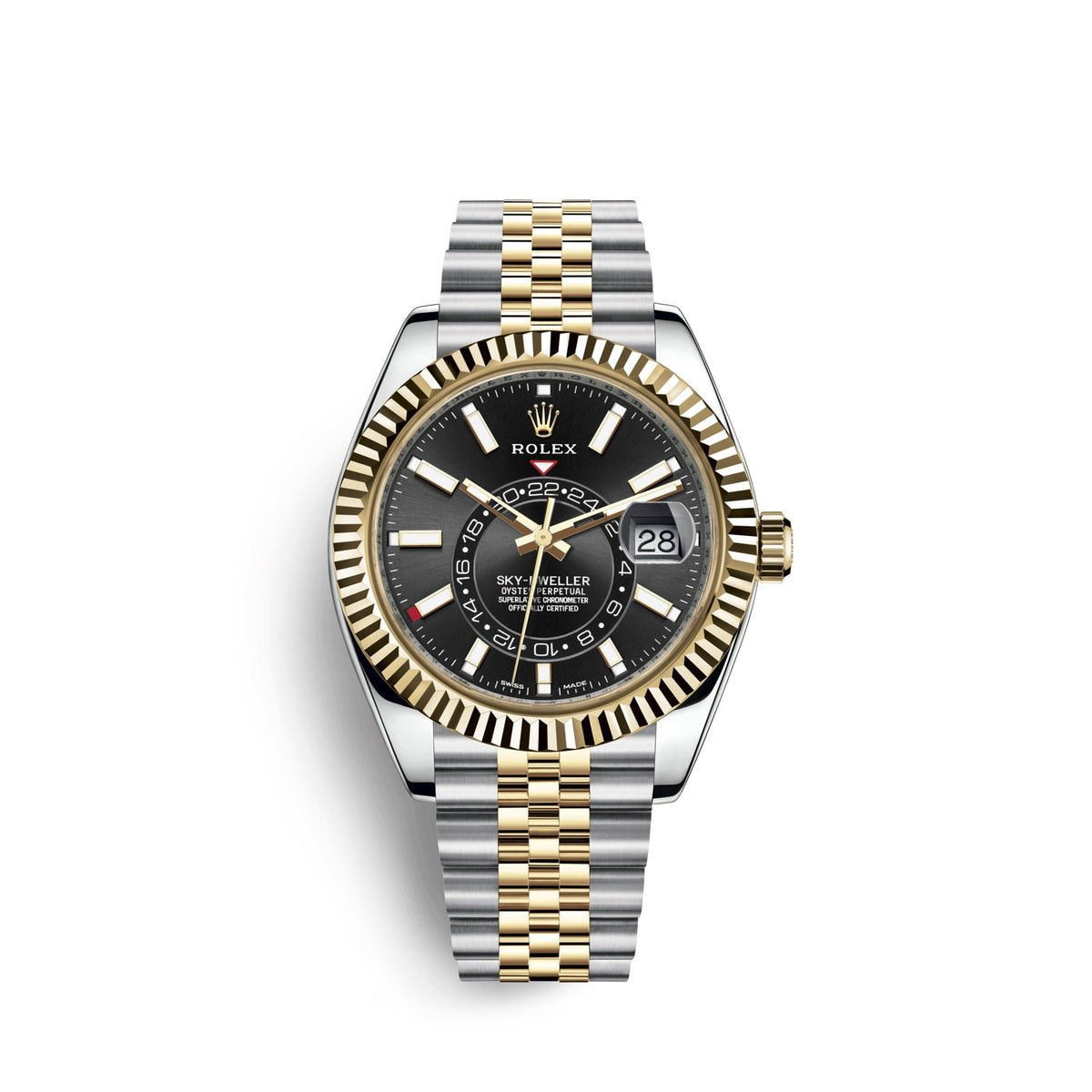 Sky-Dweller 42mm, Oystersteel and 18k Yellow Gold, Ref# 326933-0005