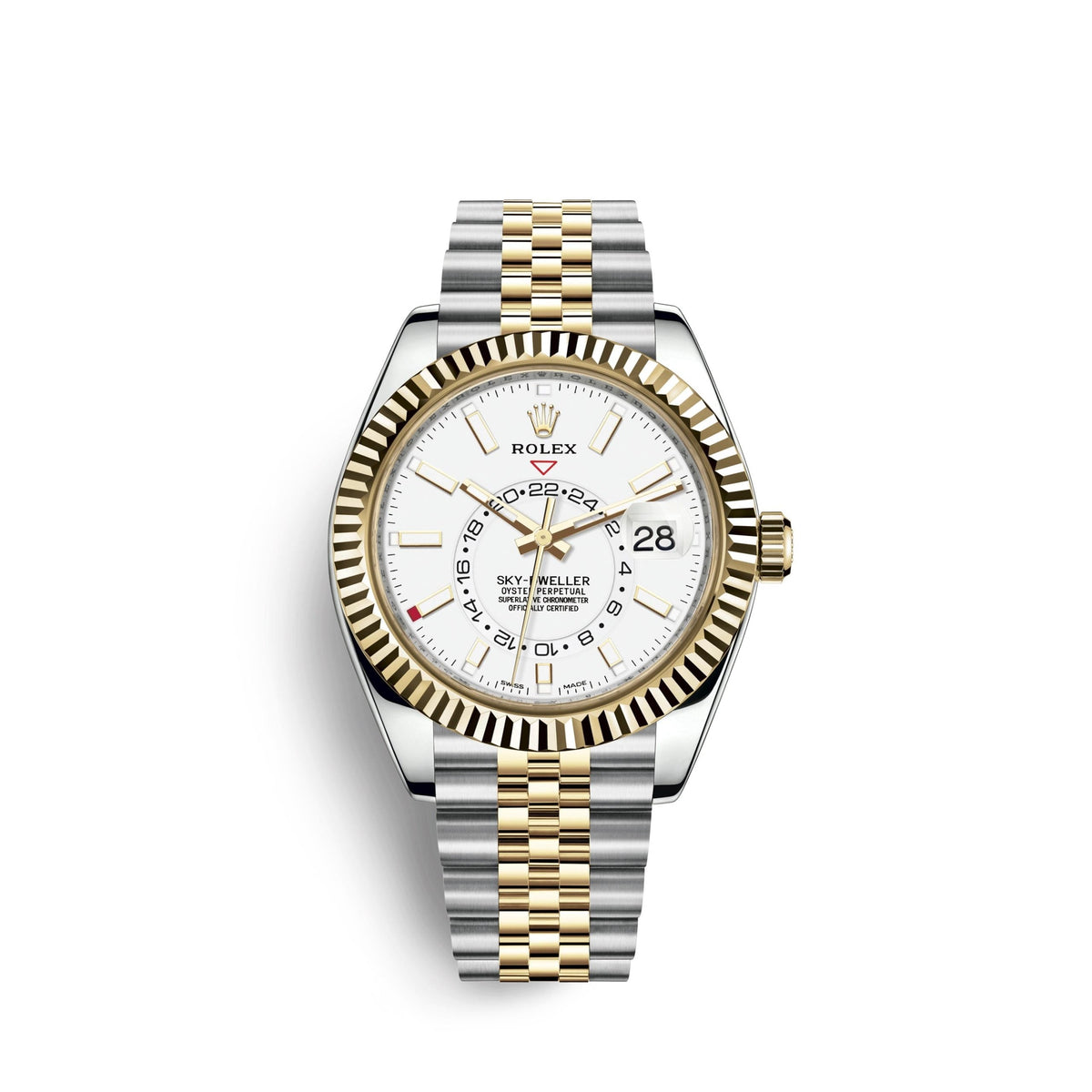 Sky-Dweller 42mm, Oystersteel and 18k Yellow Gold, Ref# 326933-0010